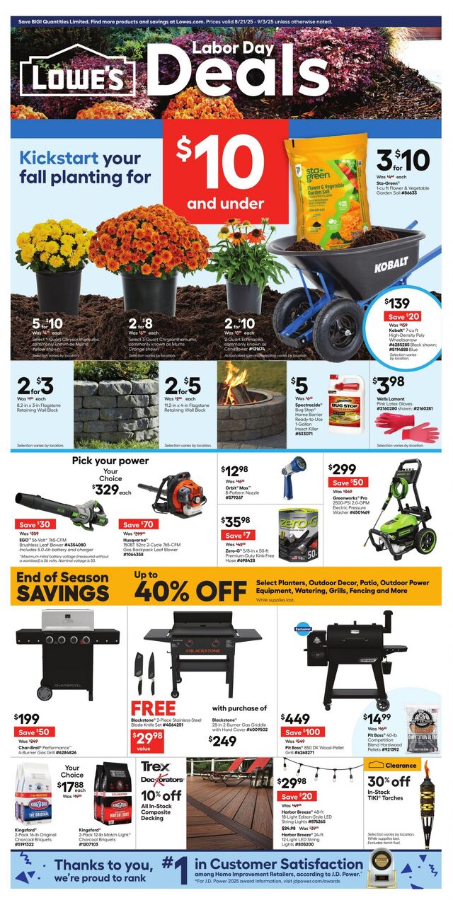 Catalogue Lowe's from 08/28/2025