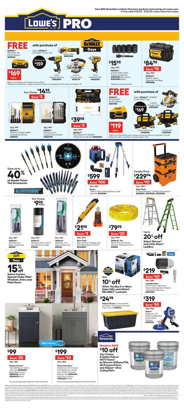 Catalogue Lowe's from 09/15/2025