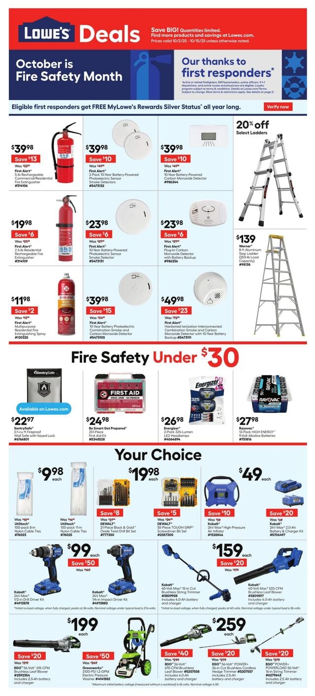 Catalogue Lowe's from 10/02/2025