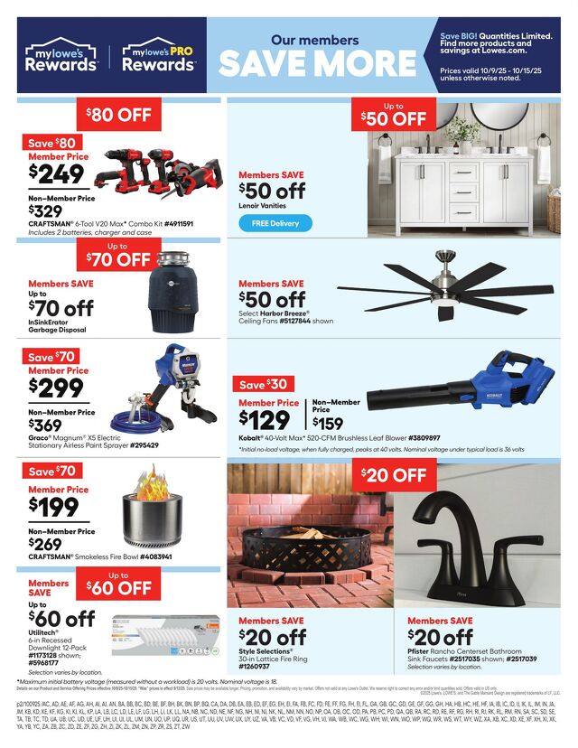 Catalogue Lowe's from 10/09/2025