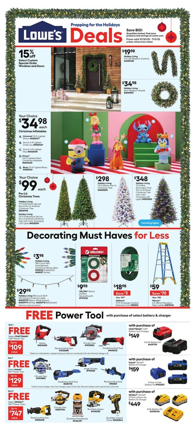Catalogue Lowe's from 10/30/2025