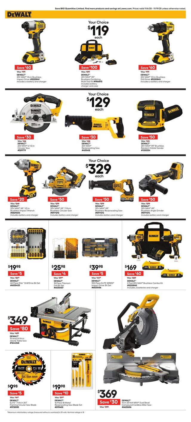 Catalogue Lowe's from 11/06/2025