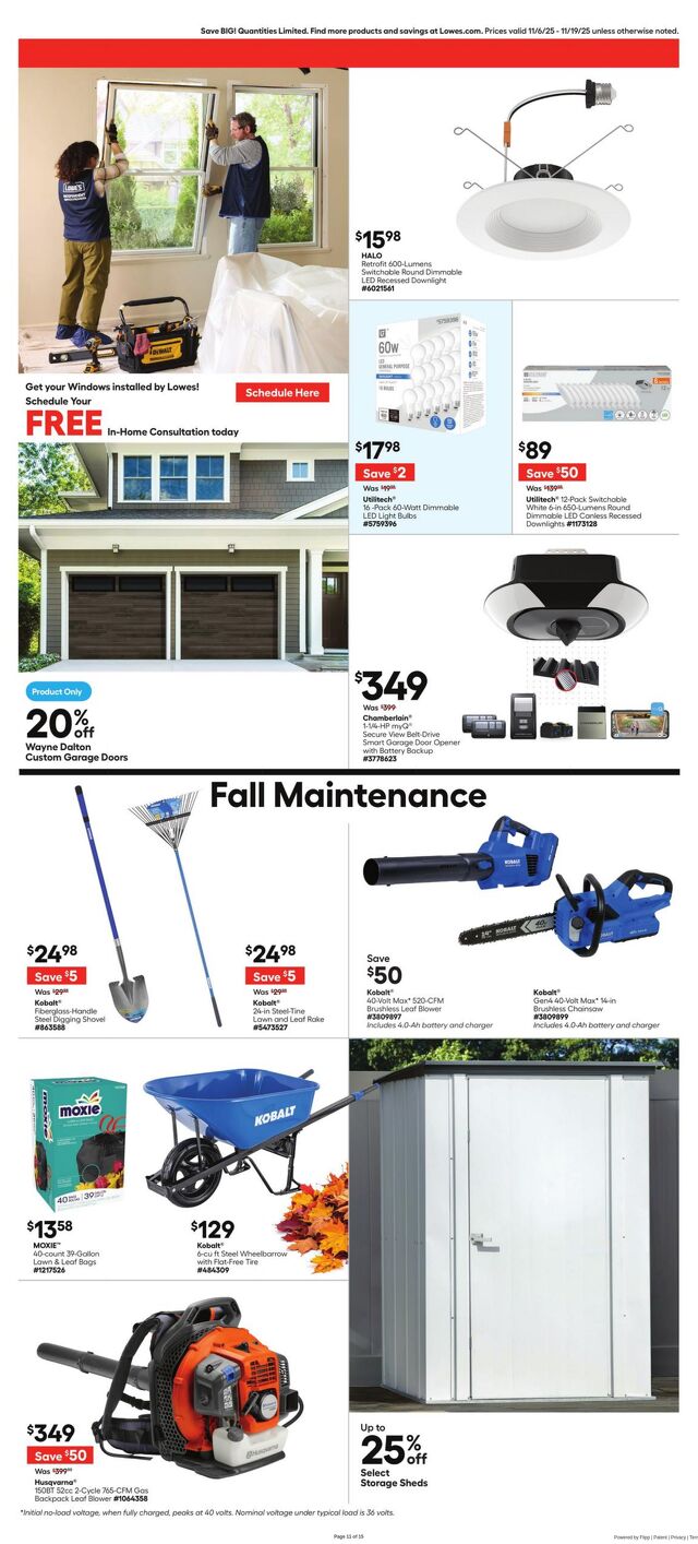 Catalogue Lowe's from 11/06/2025