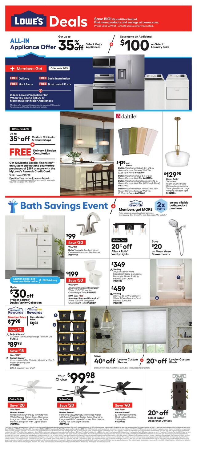 Catalogue Lowe's from 02/19/2026
