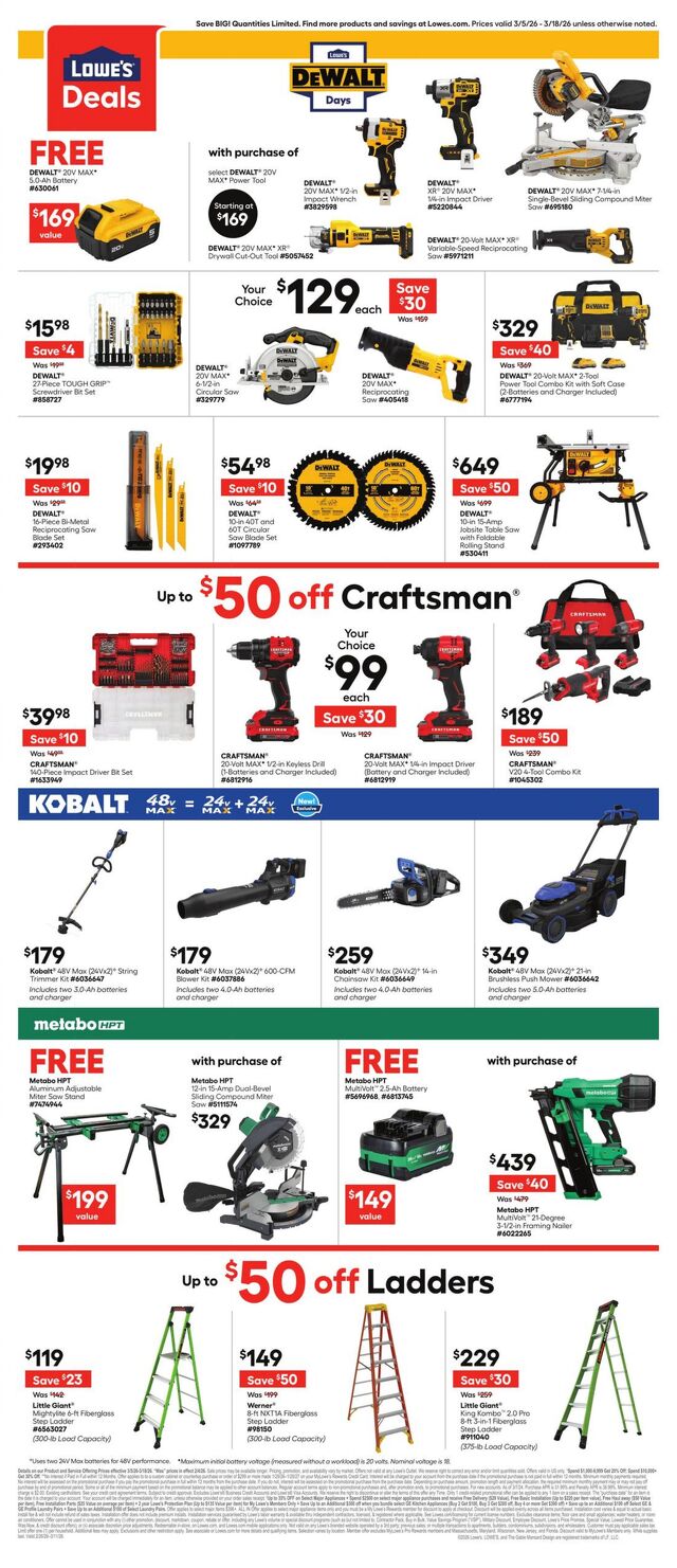 Catalogue Lowe's from 03/05/2026