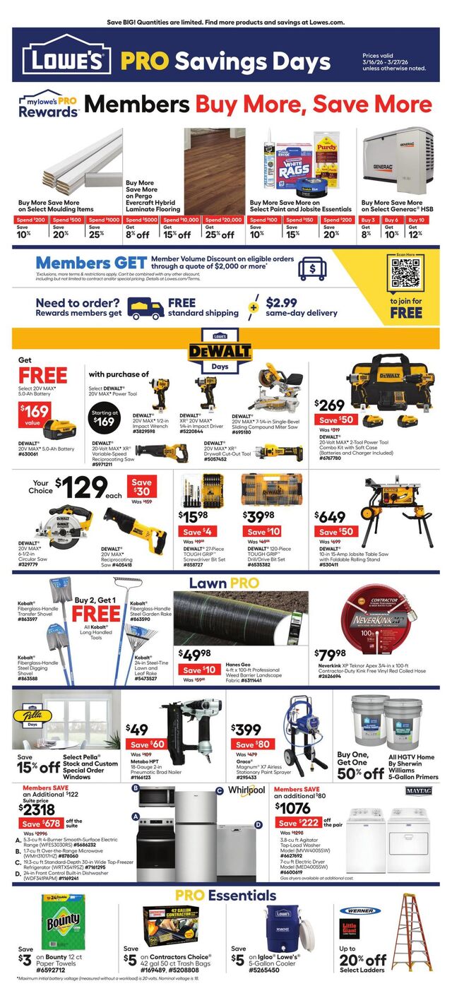 Catalogue Lowe's from 03/16/2026