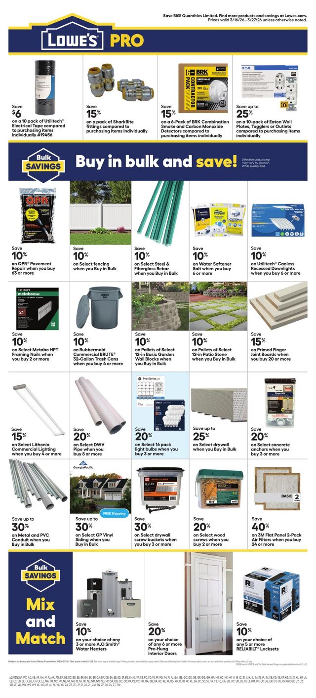 Catalogue Lowe's from 03/16/2026