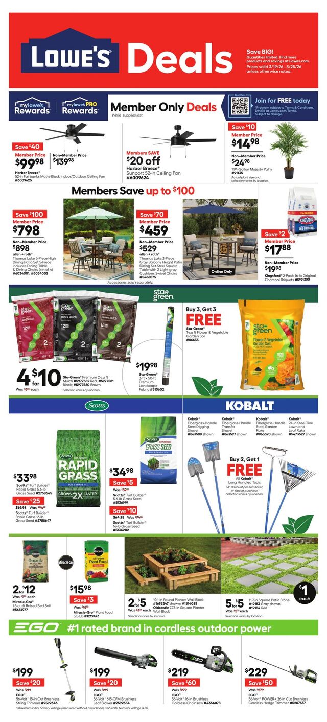 Catalogue Lowe's from 03/19/2026