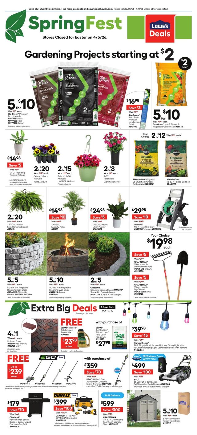Catalogue Lowe's from 03/26/2026