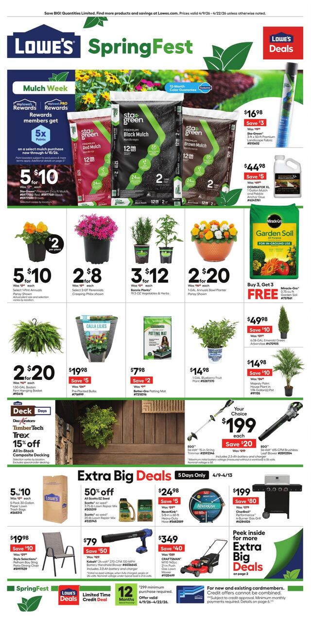Catalogue Lowe's from 04/09/2026