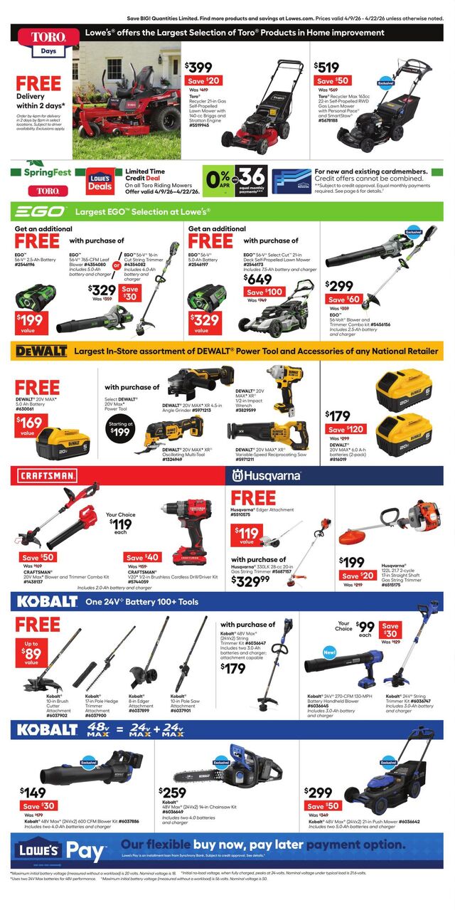 Catalogue Lowe's from 04/09/2026