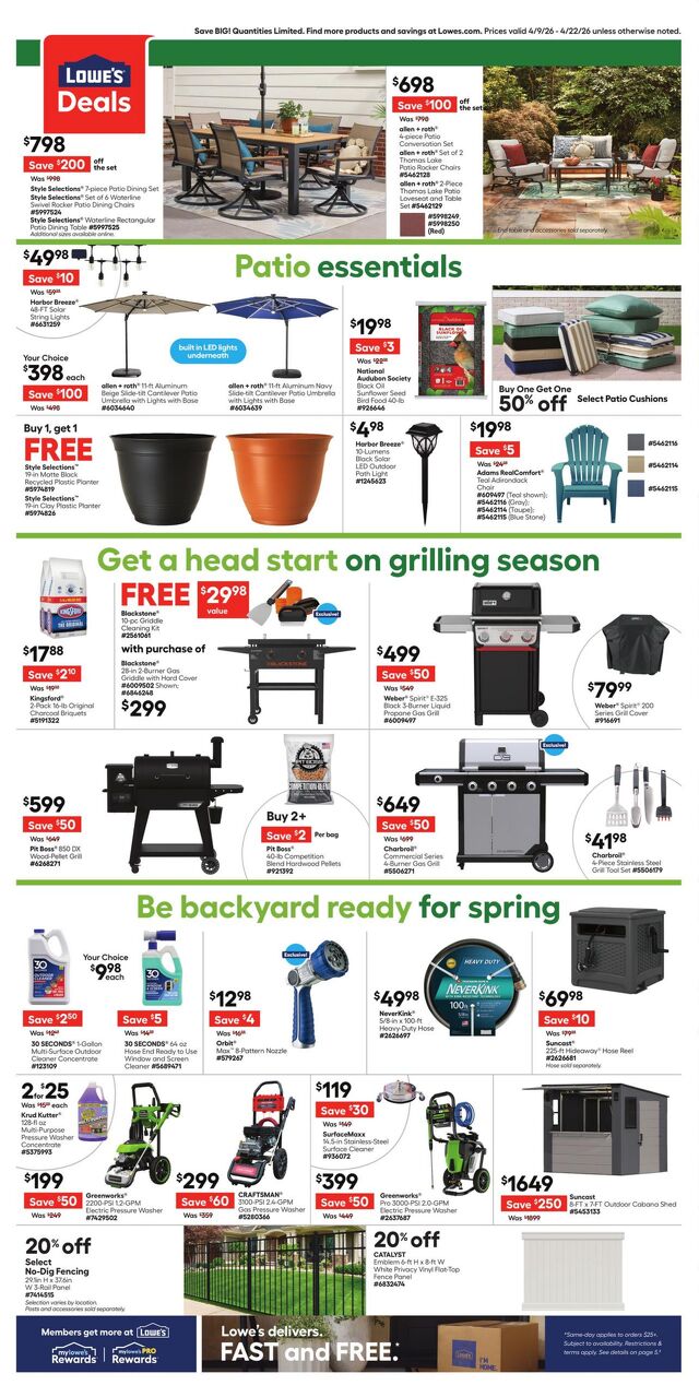 Catalogue Lowe's from 04/09/2026