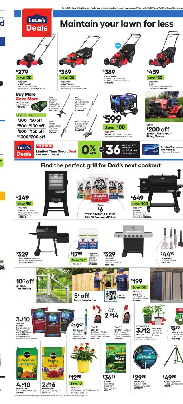 Catalogue Lowe's from 06/11/2026