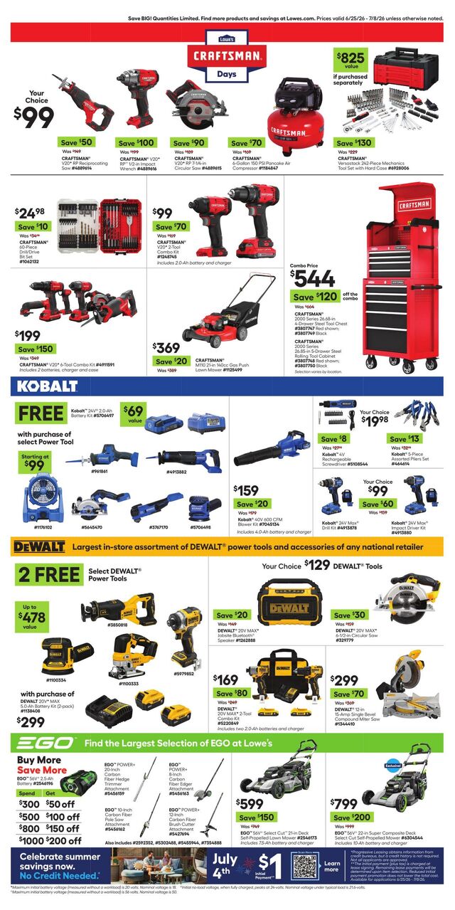 Catalogue Lowe's from 06/25/2026