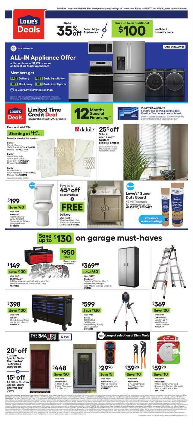 Catalogue Lowe's from 07/23/2026