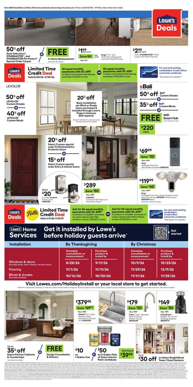 Catalogue Lowe's from 08/27/2026