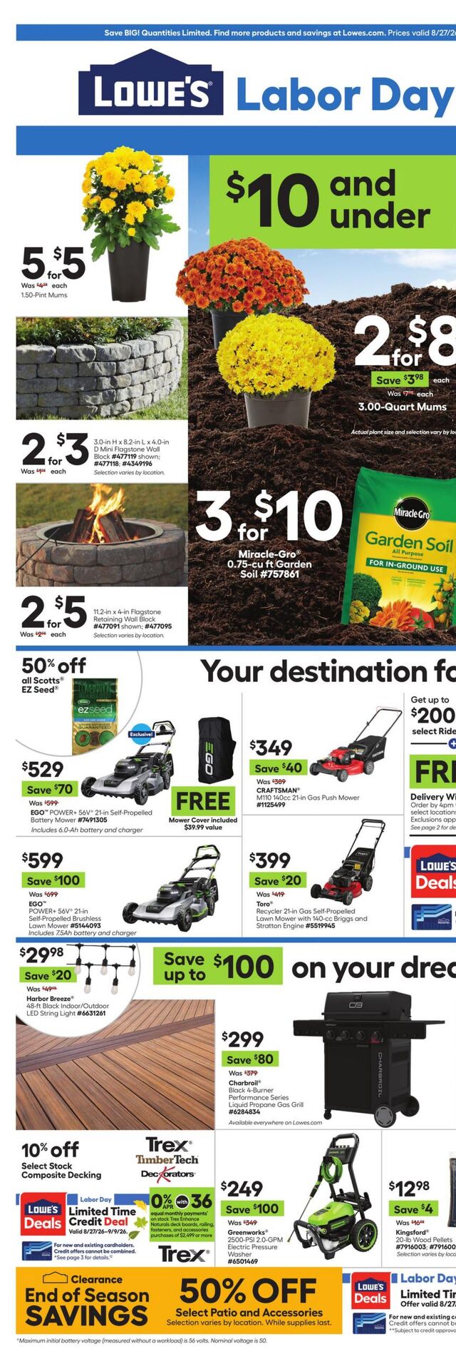 Catalogue Lowe's from 08/27/2026