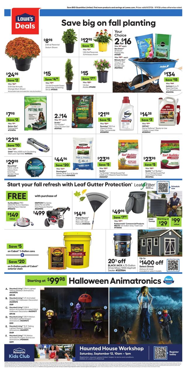 Catalogue Lowe's from 08/27/2026