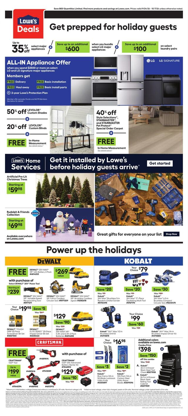 Catalogue Lowe's from 09/24/2026