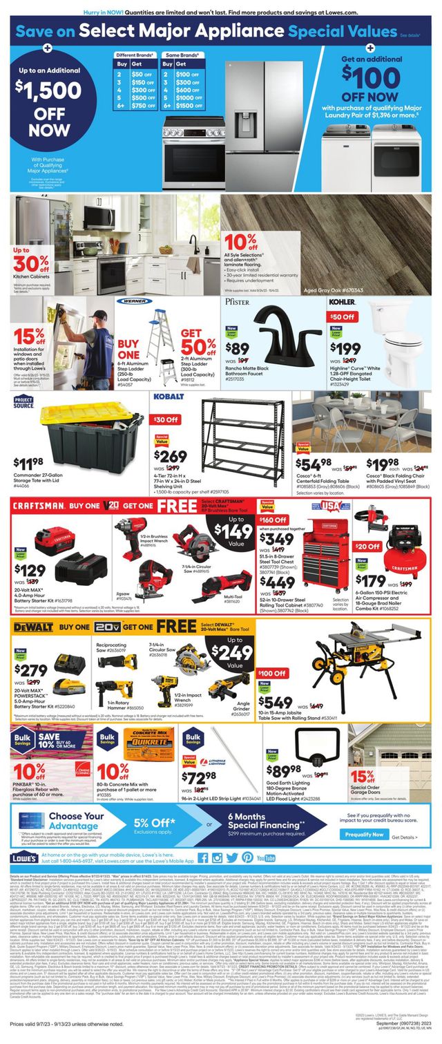 Catalogue Lowe's from 09/07/2023