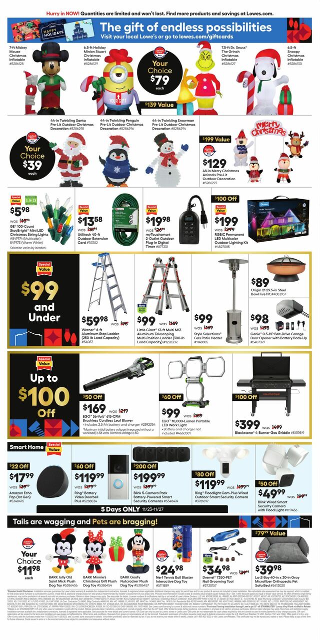 Catalogue Lowe's from 11/23/2023