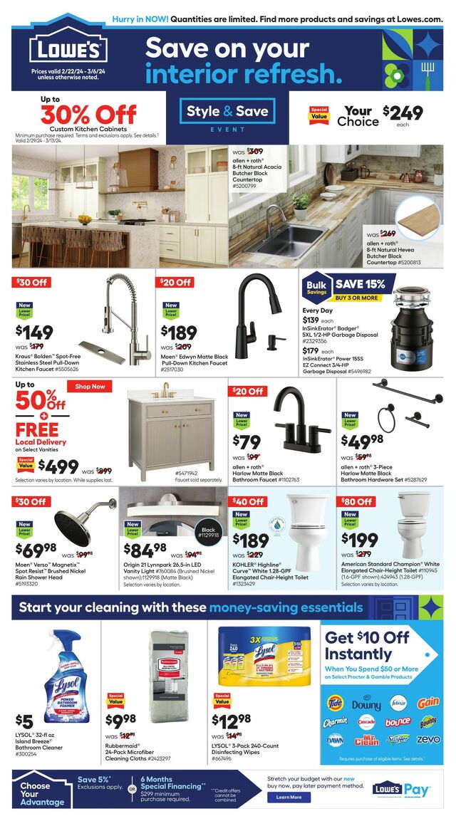 Catalogue Lowe's from 02/22/2024