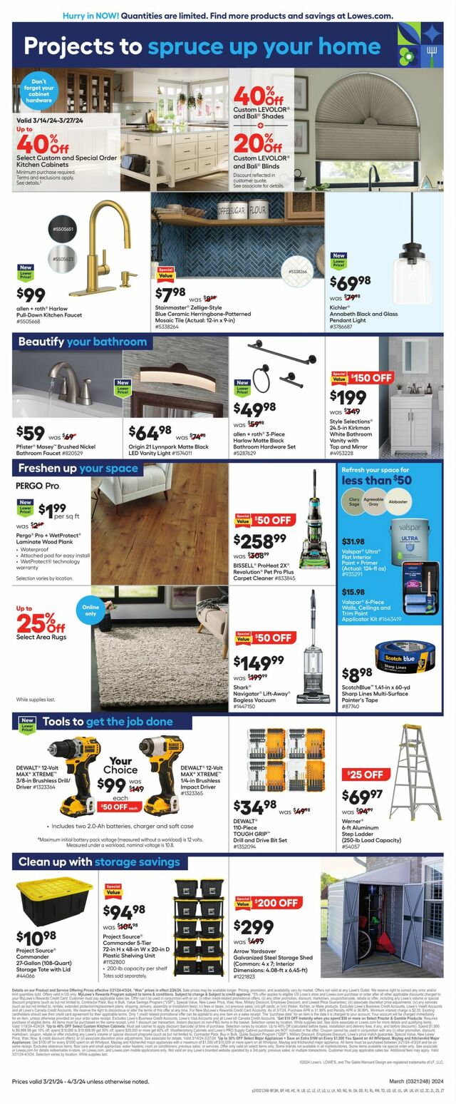 Catalogue Lowe's from 03/21/2024