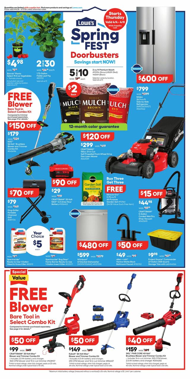 Catalogue Lowe's from 04/04/2024