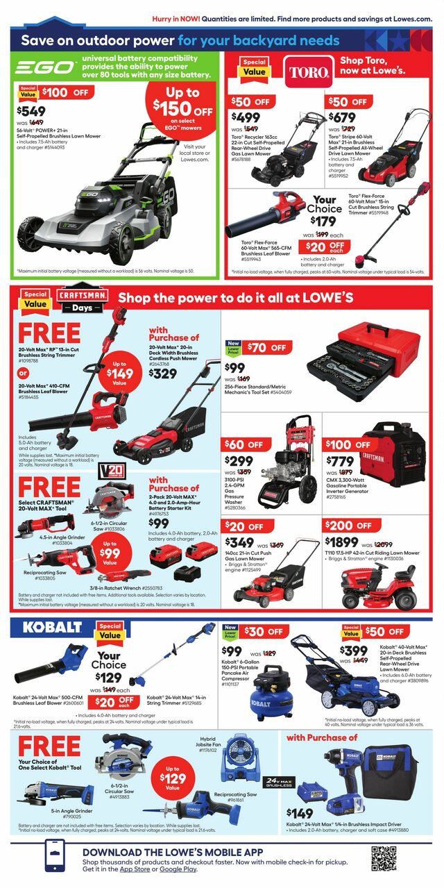 Catalogue Lowe's from 05/16/2024