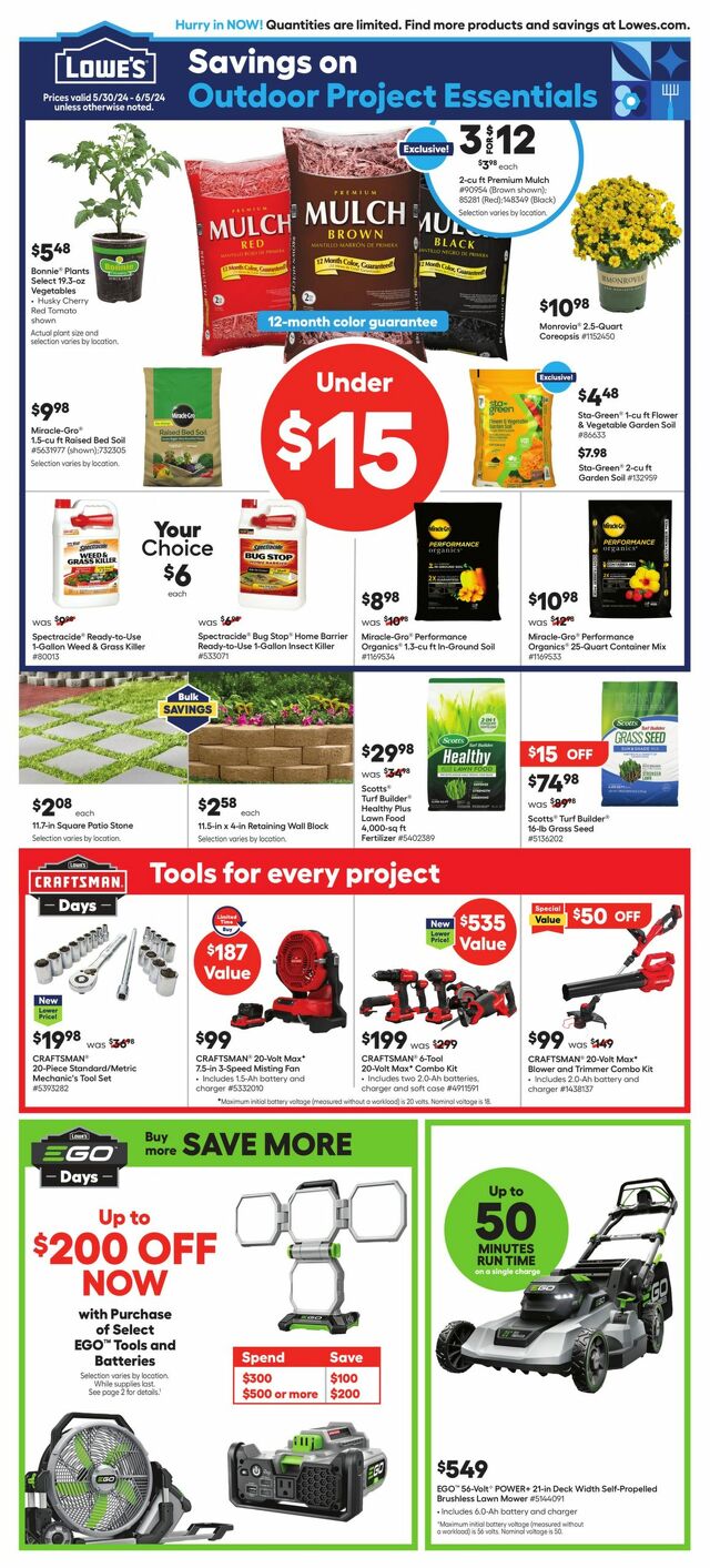 Catalogue Lowe's from 05/30/2024