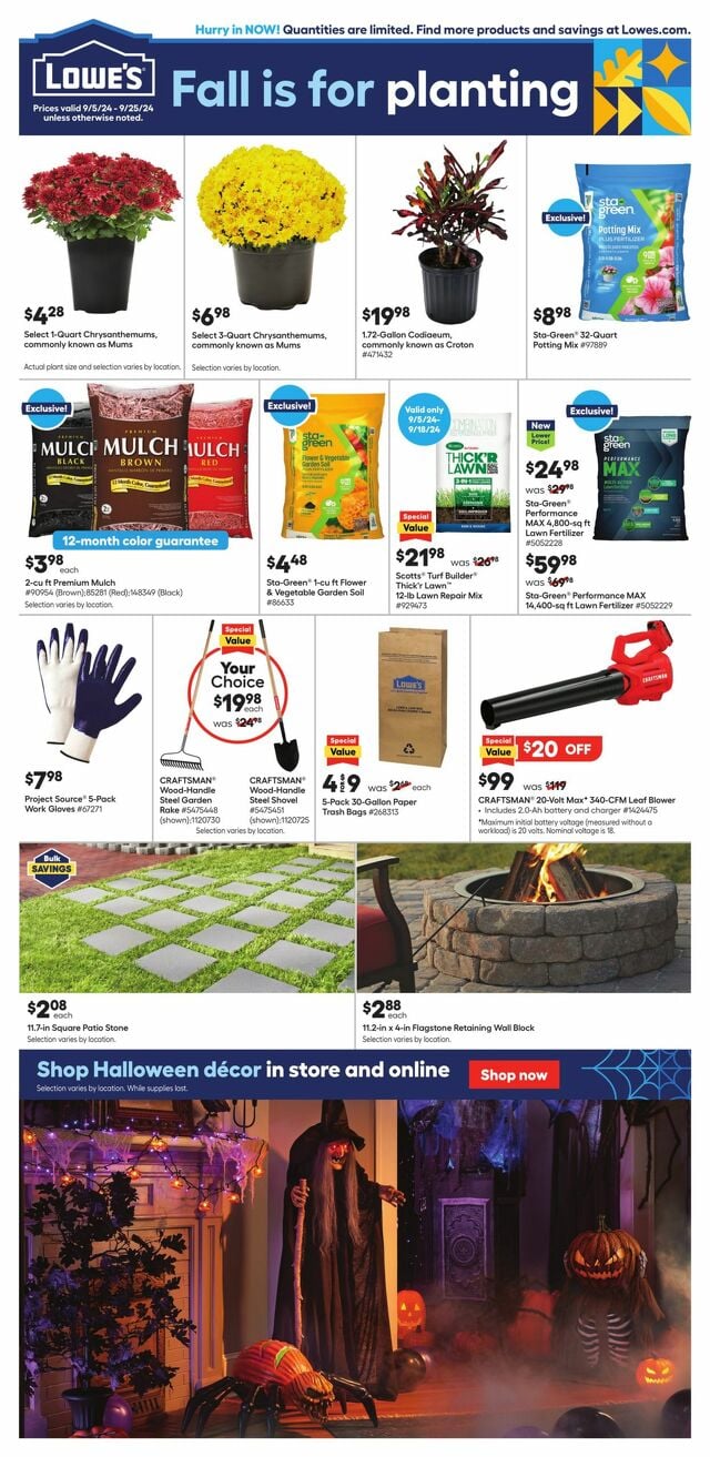 Catalogue Lowe's from 09/05/2024