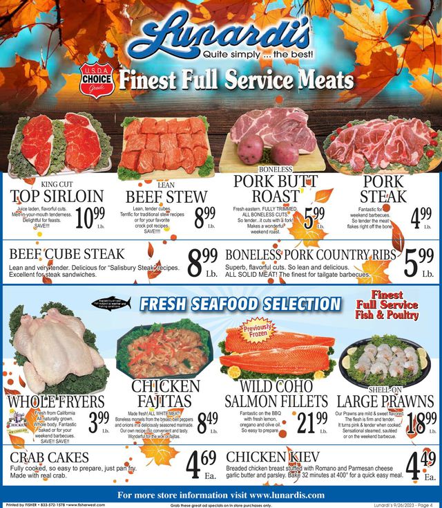 Catalogue Lunardi's from 09/26/2023