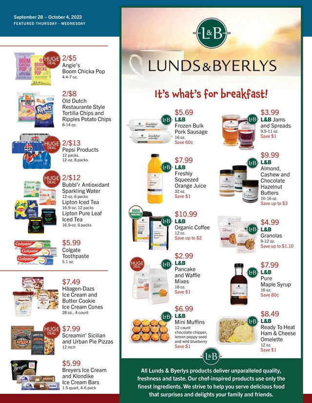 Catalogue Lunds & Byerlys from 09/28/2023