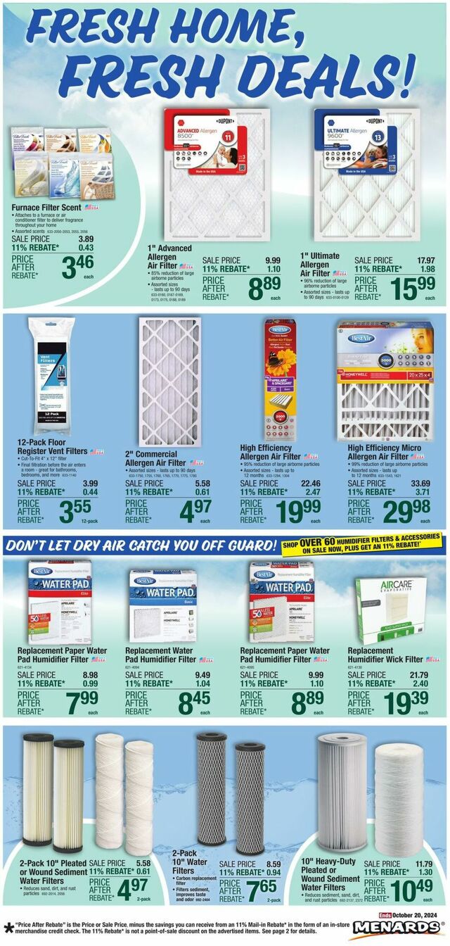 Catalogue Menards from 10/09/2024
