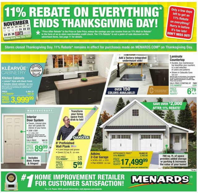 Catalogue Menards from 11/20/2024