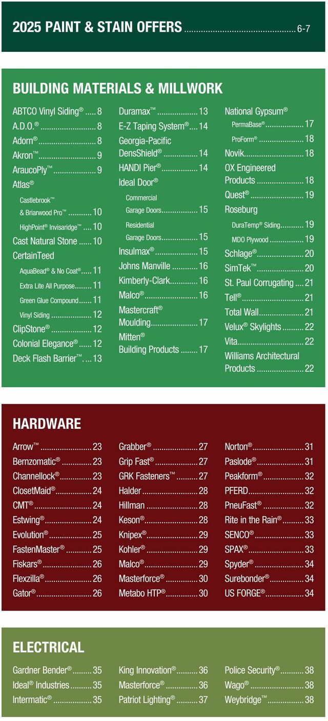 Catalogue Menards from 01/01/2025