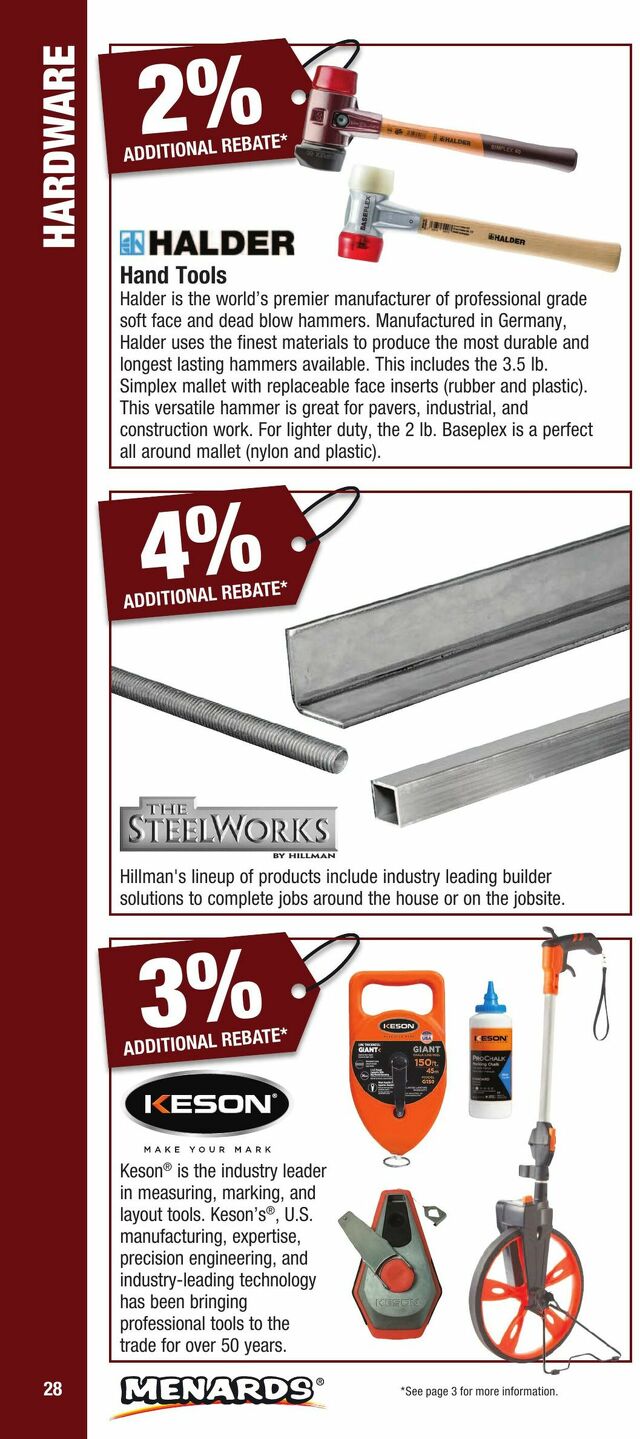 Catalogue Menards from 01/01/2025