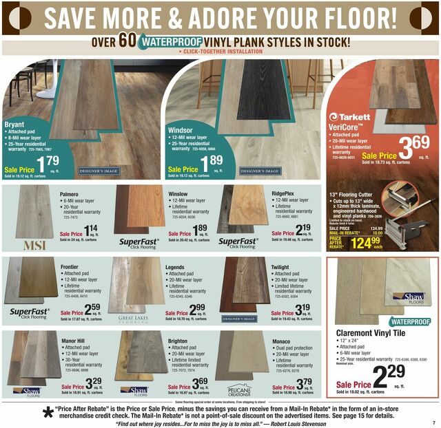 Catalogue Menards from 01/13/2025