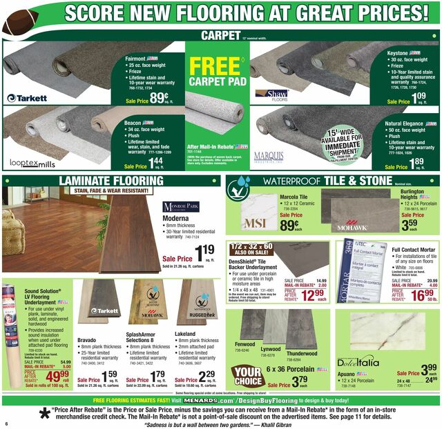 Catalogue Menards from 01/29/2025