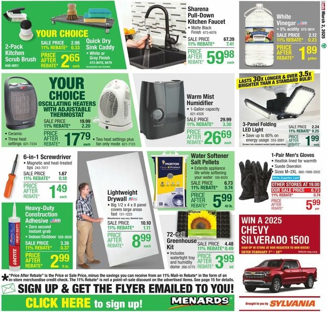 Catalogue Menards from 02/16/2025