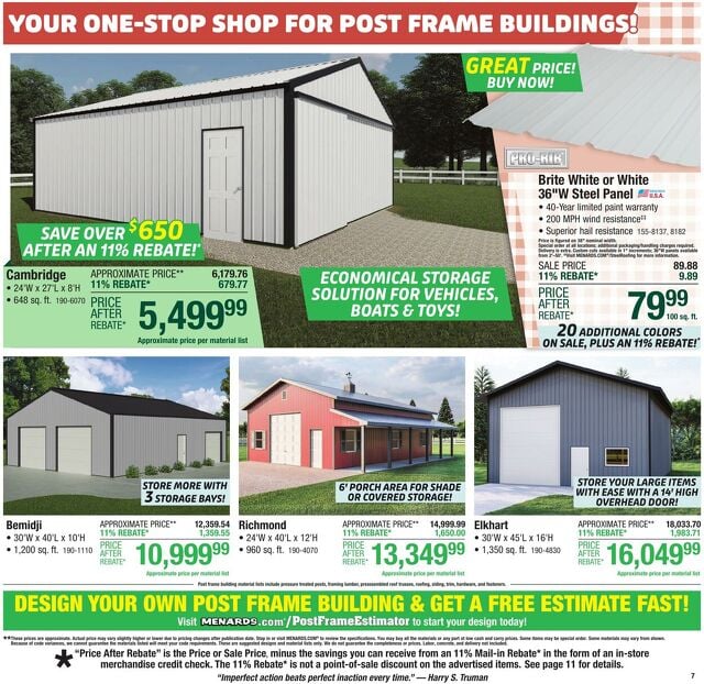 Catalogue Menards from 06/18/2025
