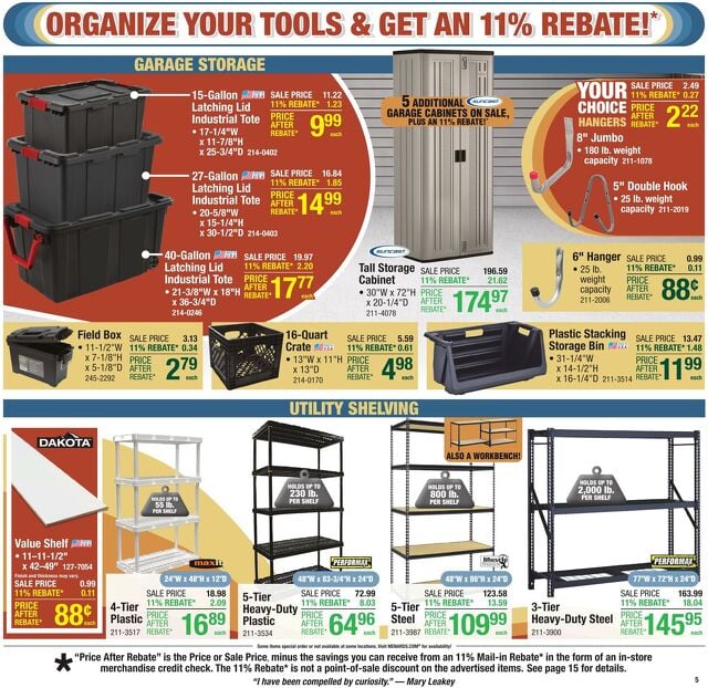 Catalogue Menards from 07/09/2025
