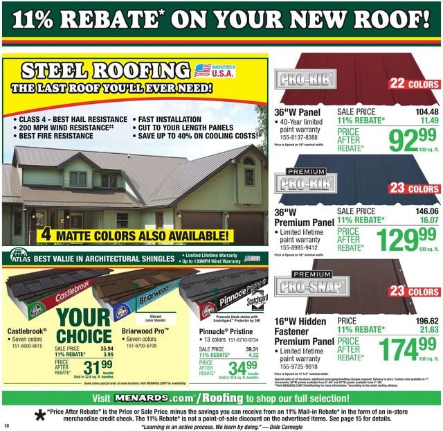 Catalogue Menards from 07/09/2025