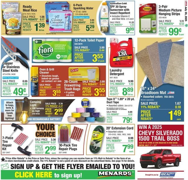 Catalogue Menards from 07/09/2025
