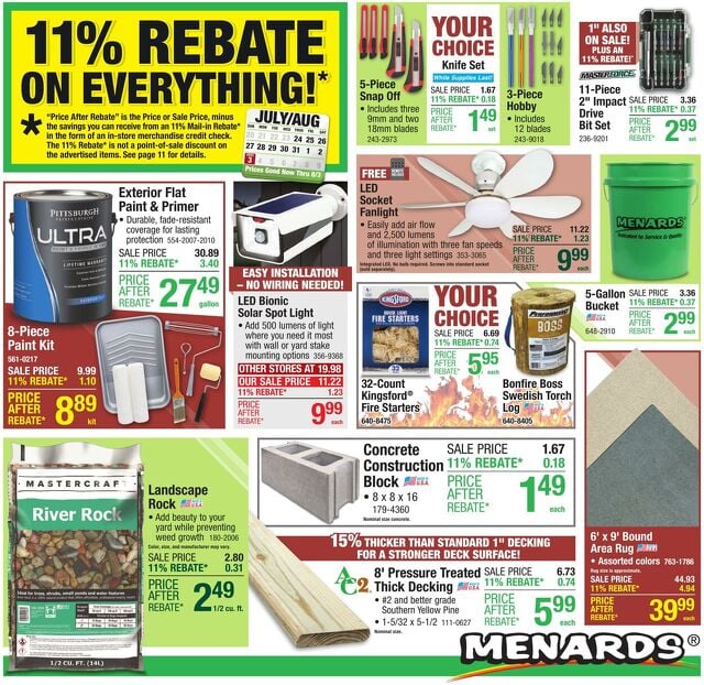 Catalogue Menards from 07/23/2025
