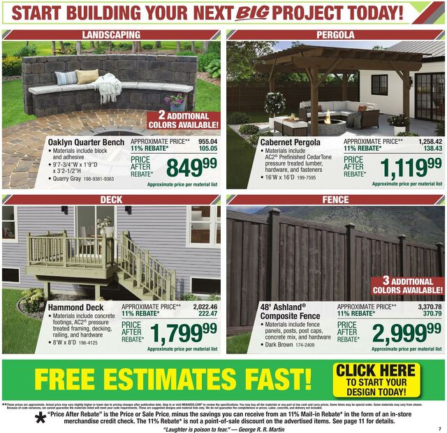 Catalogue Menards from 07/23/2025