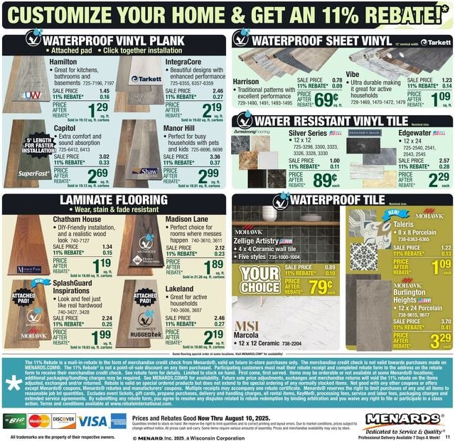 Catalogue Menards from 07/30/2025