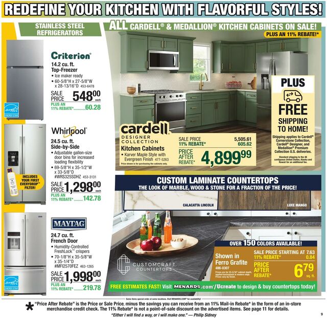 Catalogue Menards from 08/06/2025