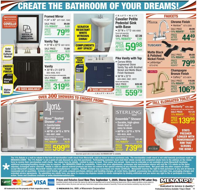 Catalogue Menards from 08/20/2025
