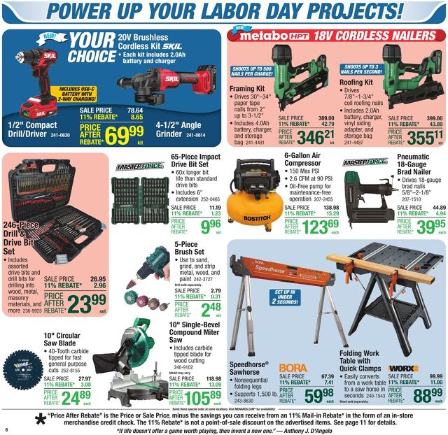 Catalogue Menards from 08/27/2025